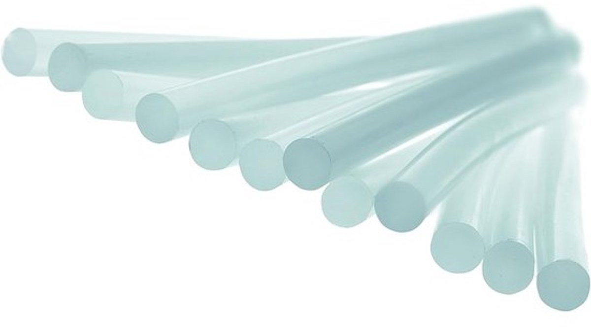 Lijmstaven - Hete lijmstiften - Voor klussen en hobby - Lage temperatuur - 1 kg - 50 stuks - Transparant