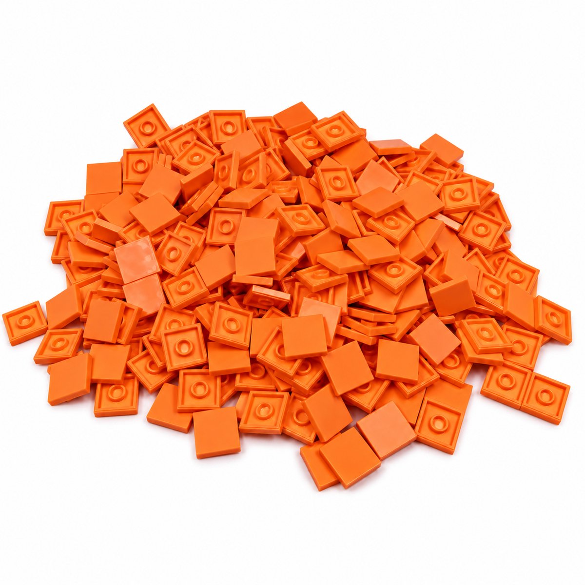 200 Bouwstenen 2x2 tile | Oranje | Compatibel met Lego Classic | Keuze uit vele kleuren | SmallBricks