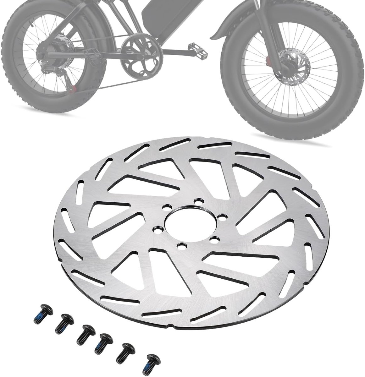 Ebike Remschijf Rotor Achter en Lettertype Remmen Rotors Rvs Voor Ridstar Q20 Elektrische Crossmotor 180mm - ShopVlot