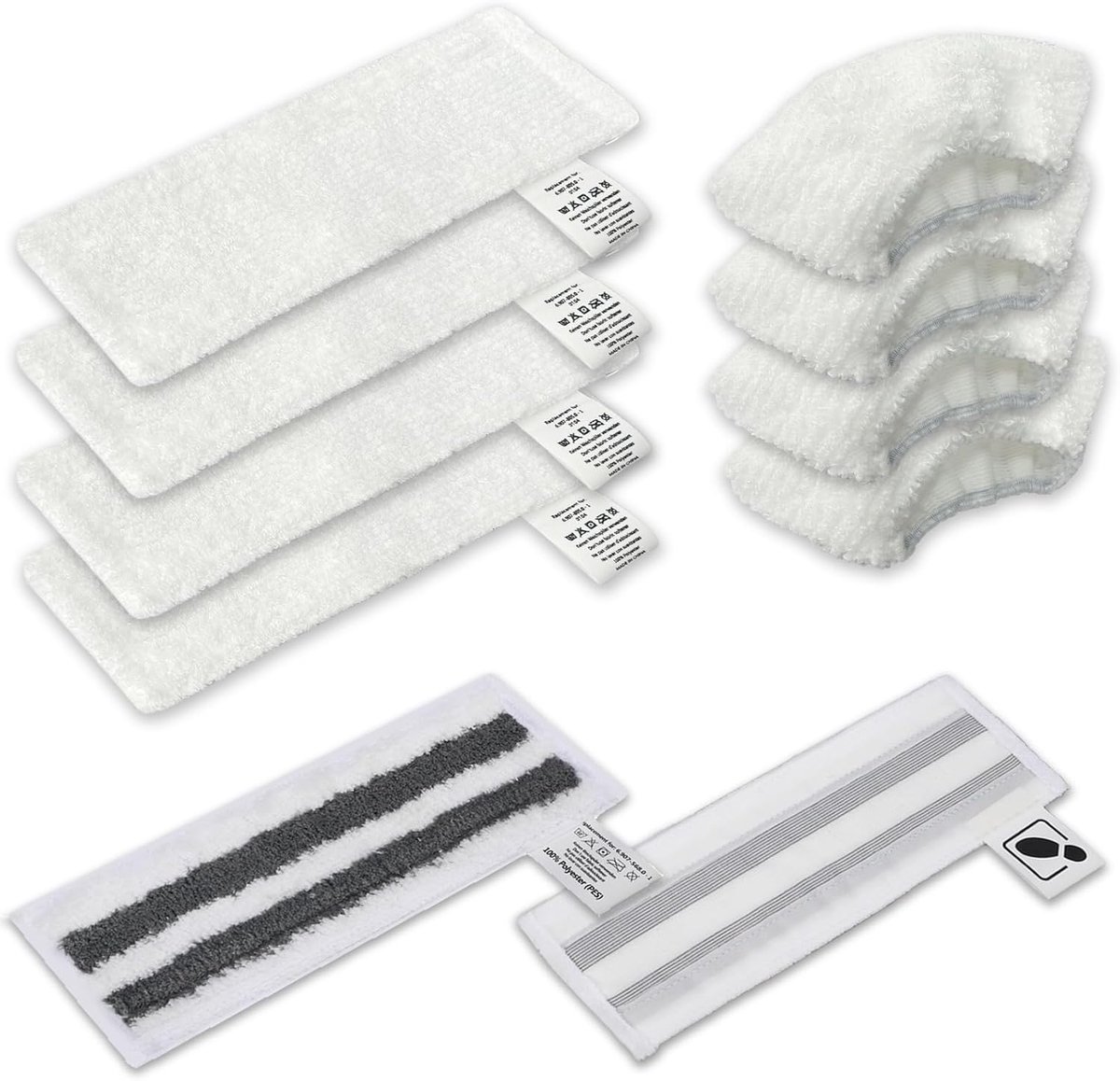 Accessories Microfibre Cloth Set for Kärcher Easyfix SC1 SC2 SC3 SC4 SC5 Steam Cleaner Spare Parts - ShopVlot