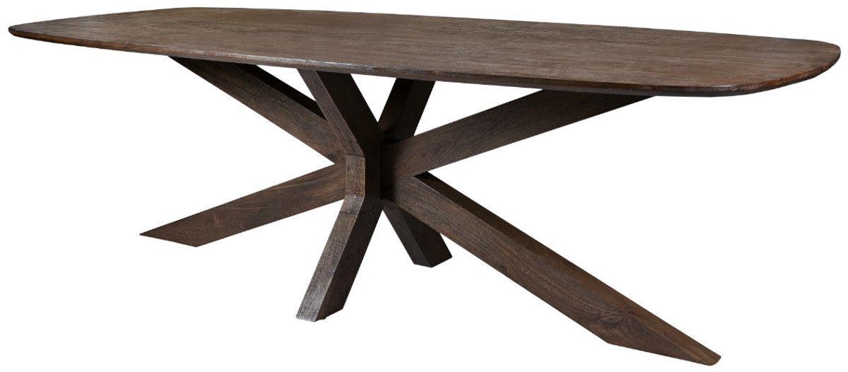 Livingfurn Eetkamertafel Lissabon - 105x240x76cm Donkerbruin
