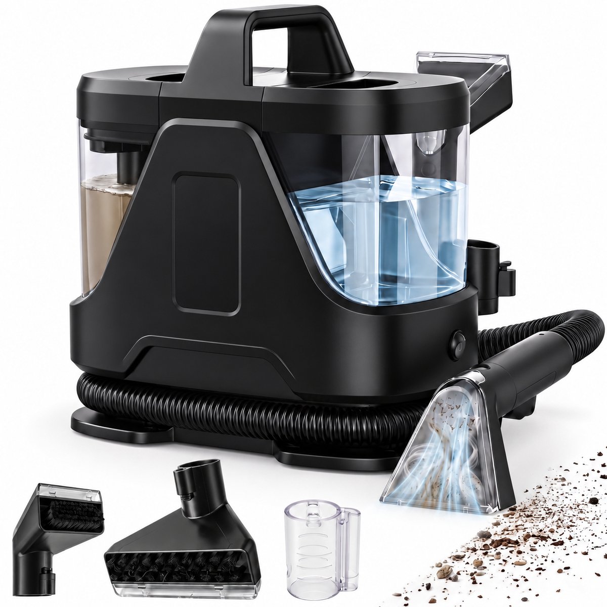 Tapijtreiniger – 800 W Vlekkenreiniger – 16,5 kPa Zuigkracht – 3 Opzetstukken – 1,8 L Reservoir