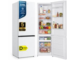 Heinner HCNF-HM326INVD Koel-vriescombinatie Wit 326 L – No Frost – Elektronische Bediening met Display – Supervriezen – Vrijstaand – 5 Jaar Garantie