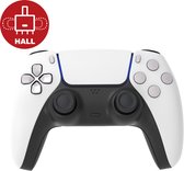 Witte en zwarte controller met blauwe LED-strip en rode Hall-indicator