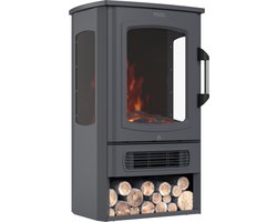 MOA Sfeerhaard Elektrisch - Haard met Verwarming - 2000W - Kachel Vrijstaand - Openhaard -…