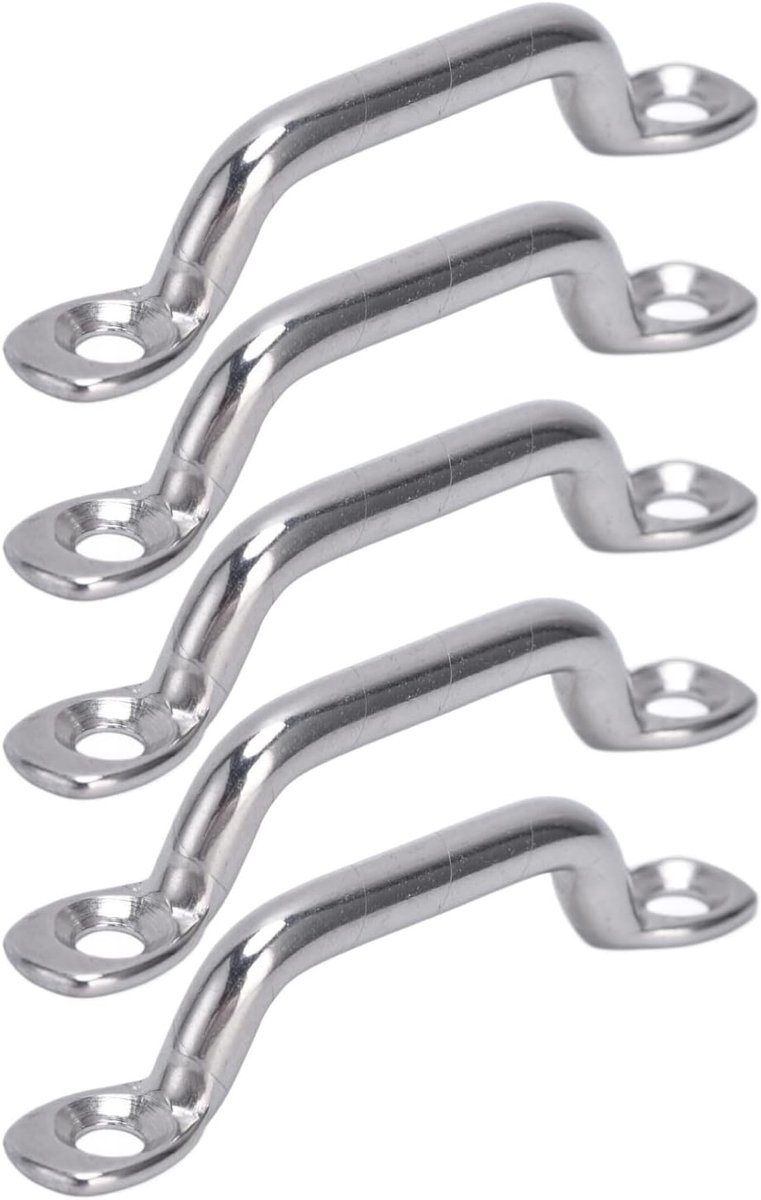 RVS Pad Eyelets 10 Stuks voor Kajak en Kano - Bevestigingspunten voor Dek, Touwen en Loops