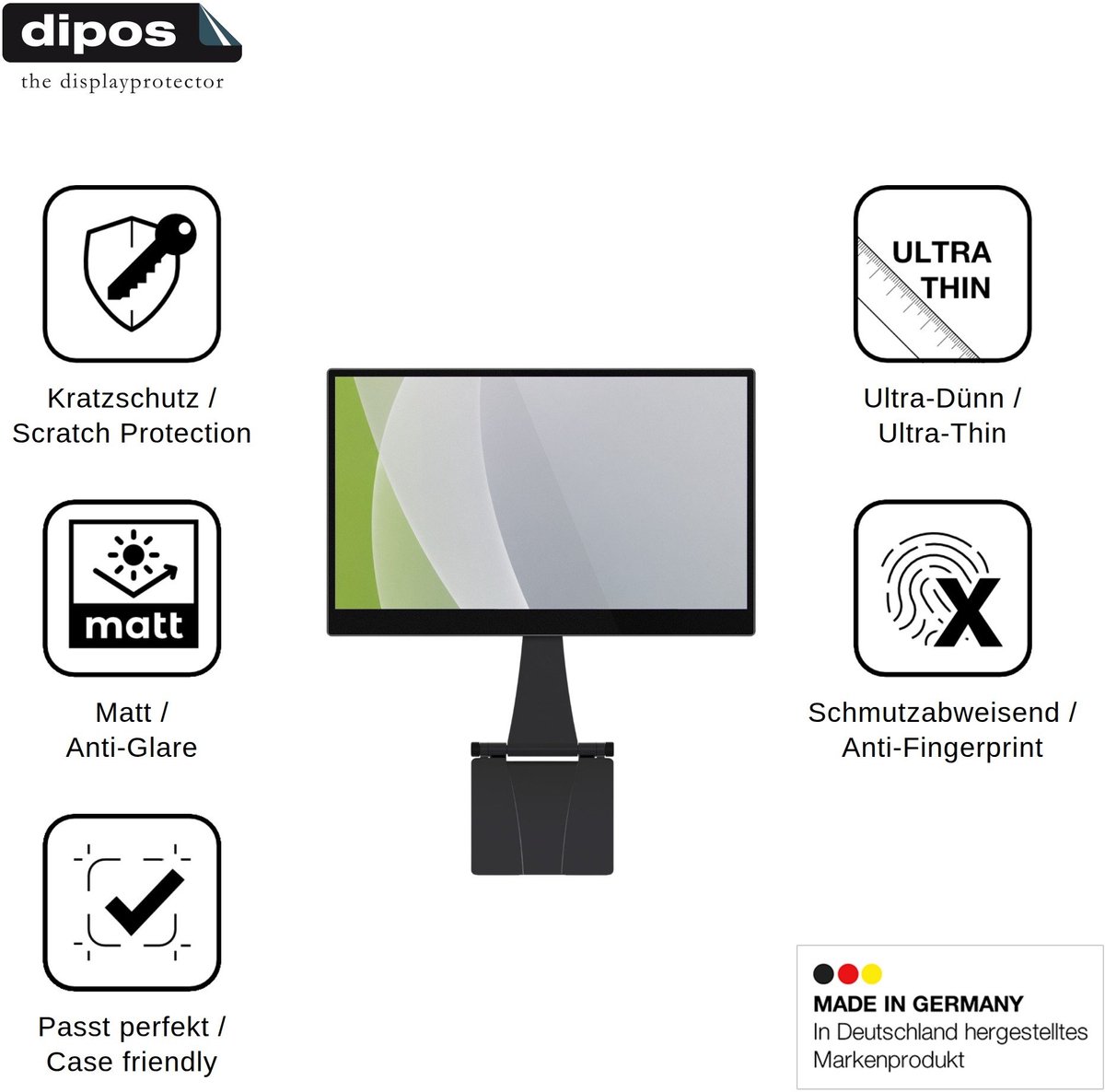 dipos – 2x Matte Beschermfolie geschikt voor Espresso Displays 15 Pro | Krasbestendige & antireflecterende Screenprotector Ultra-Thin