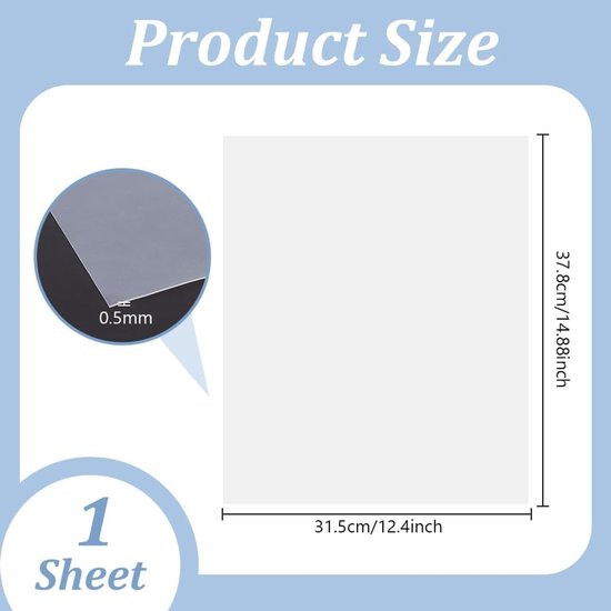 Ultra Dun Siliconen Rubberblad 37.8 x 31.5 cm, 0.5 mm Dikte, Waterdichte Mat voor Tafelbescherming en Warmte-isolatie — afbeelding 5
