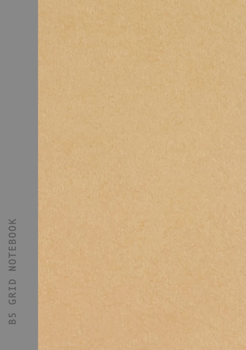 B5 Grid Notebook: Grey Spine - 5mm Grid Ruled - School & College Subject Recycled Notebook - 90 Pages Recycled Paper - ShopVlot
