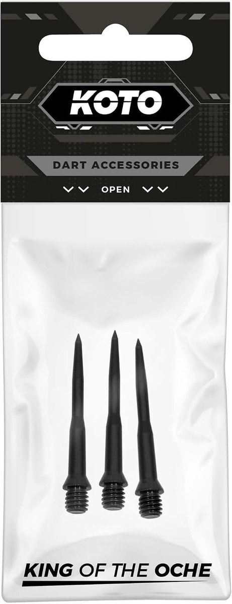 KOTO - Pro Conversie Punten, Set van 3 Punten, 32 mm, Voor Soft Tip naar Steel Tip Darts, Nauwkeurig & Eenvoudig te - ShopVlot