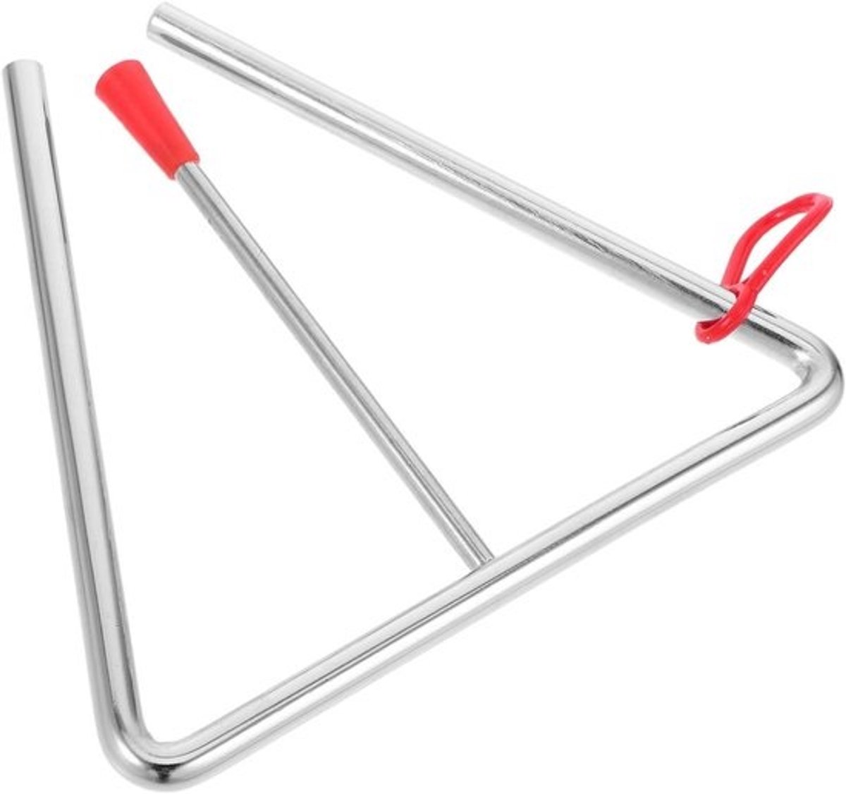 Muzikale driehoek - Percussie-instrument - Handbel - Vroege muziekeducatie - Kindvriendelijk ontwerp - 15.50X14.00X0.80CM - Zilver