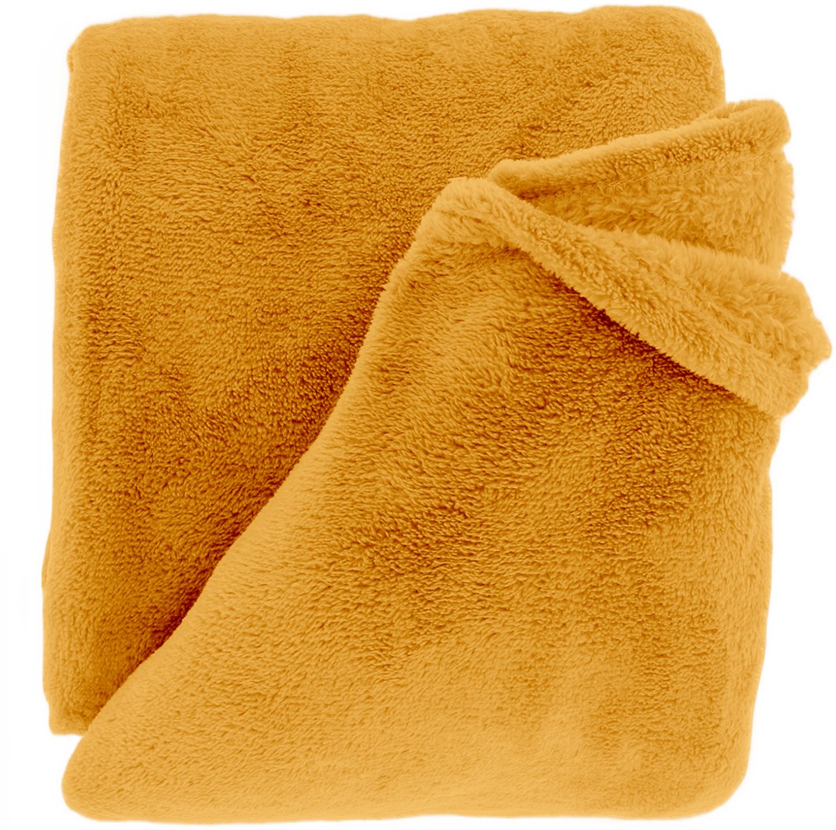 Unique Living Plaid Justin 150x200cm - Glowy Yellow Geel
