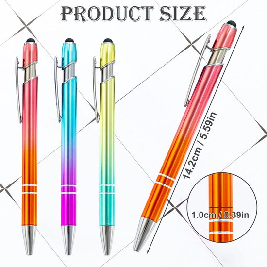 24-delige 2-in-1 Balpen met Stylus — afbeelding 5