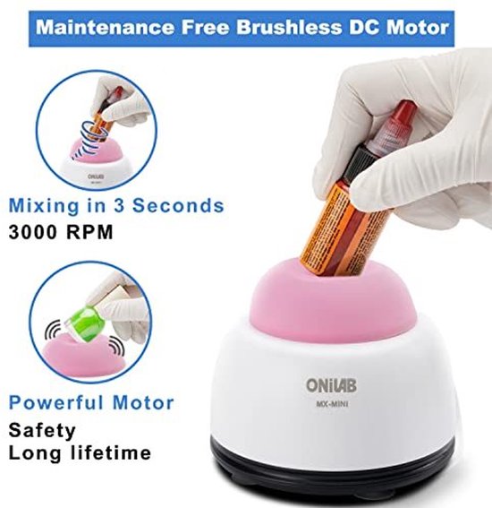 Mini Vortex Mixer - Touchfunctie - Roze — afbeelding 4