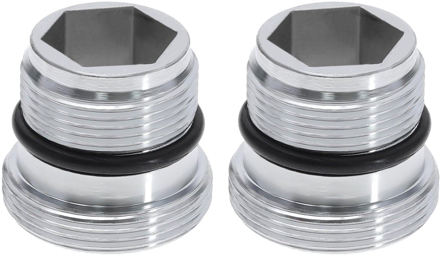 M18.5-M22 Adapter - Mengkraanadapter - Zilver - Mannelijk naar Mannelijk - 2 Stuks