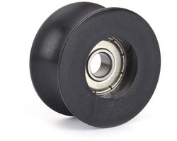 U-groef Pulley 8x40x20.5mm - Nylon/Plastic - Rollager - Diepe U-groef - Voor mechanische apparatuur - Gemakkelijke installatie