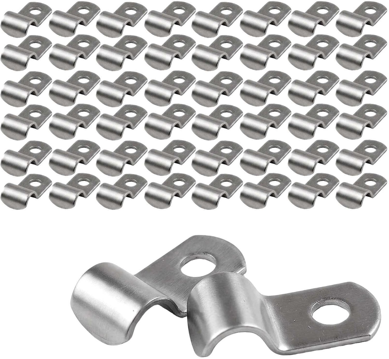 50 Stuks U-Buisklemmen van Roestvrij Staal 8 mm