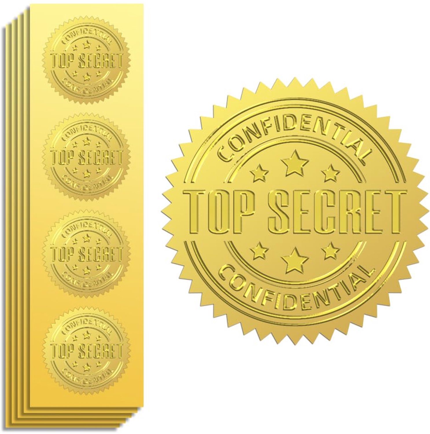 Set van 100 Gouden Zelfklevende Stickers voor Enveloppen