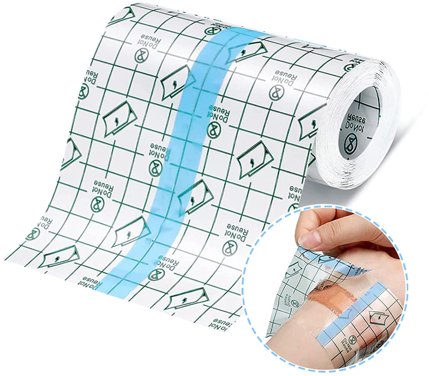 Waterdicht Plakband voor Wondverzorging, 10 cm x 5 m