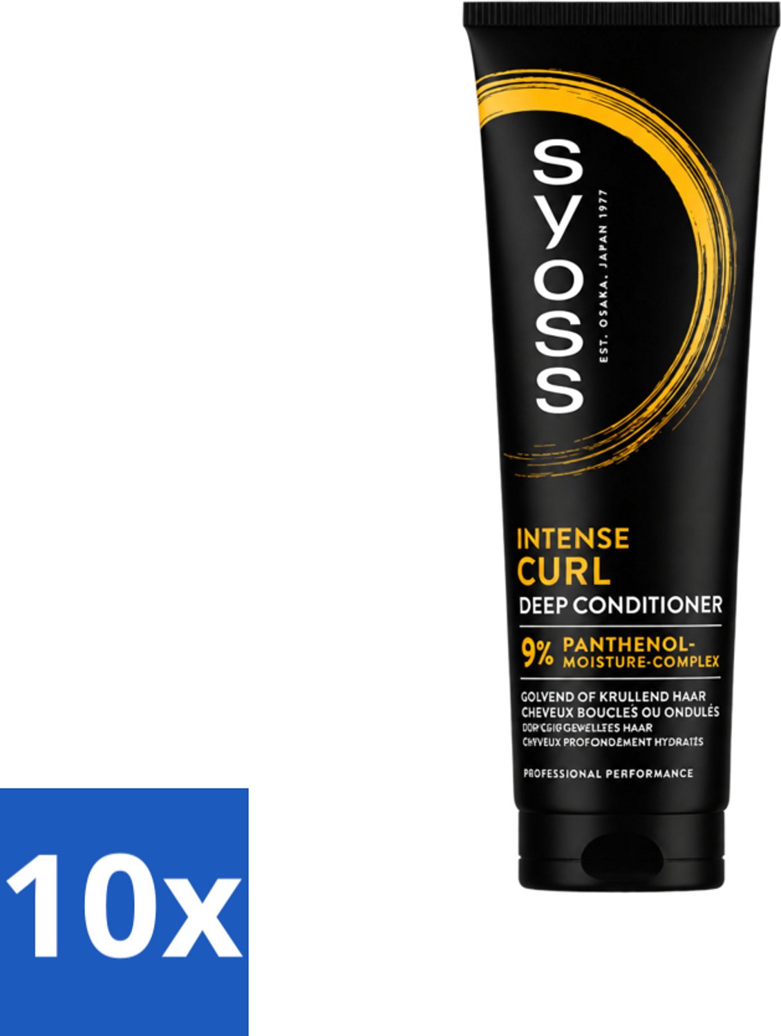 10 x Syoss - Intense Curls - Deep Conditioner - Elastische Krullen - 250 ml - Voordeelverpakking - 10 stuks