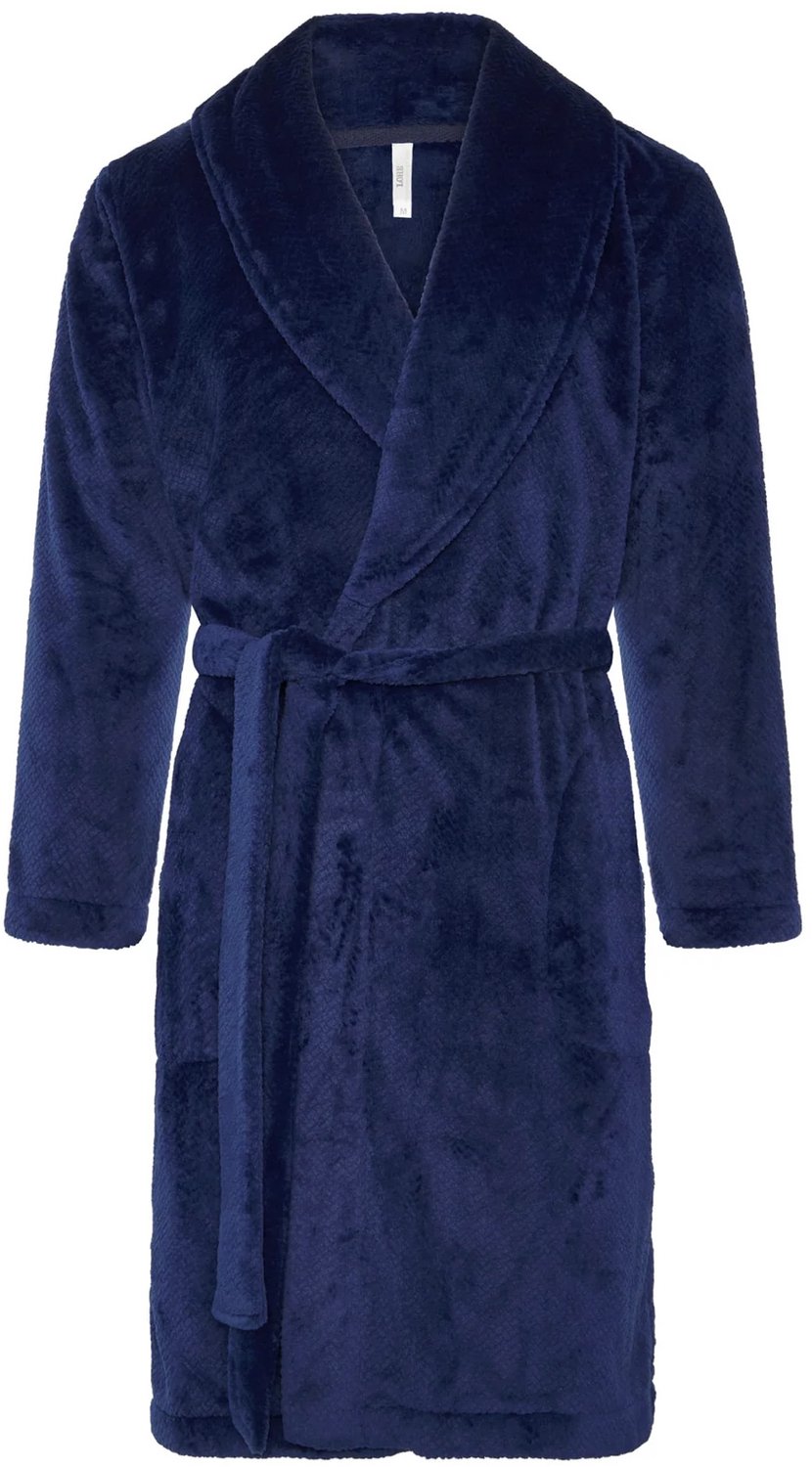 Lohe ochtend, bad kamerjas voor heren maat L donker blauw