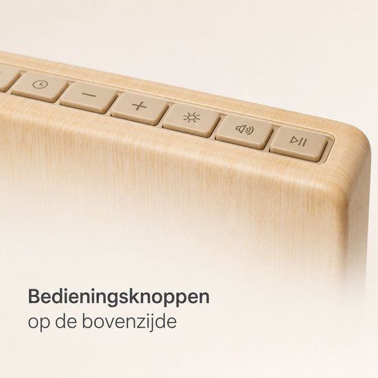 wekker met zonsopgangsimulatie - Bluetooth-luidspreker en 24 witte-ruisgeluiden - digitaal tijdscherm - USB-voeding - Engelse versie met kabel en handleiding van SWGOTA — afbeelding 4
