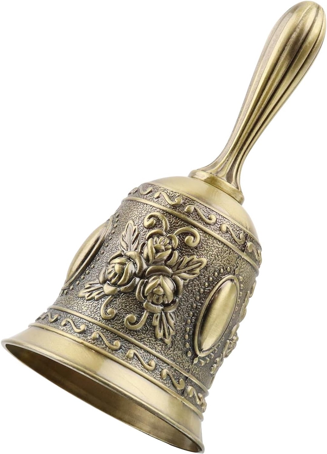 Kerstbel - Vintage handbel - Handbel- Traditionele bel - Dienstbel - kerstdecoratie bel- Handbel - Receptie bel - huisdier training