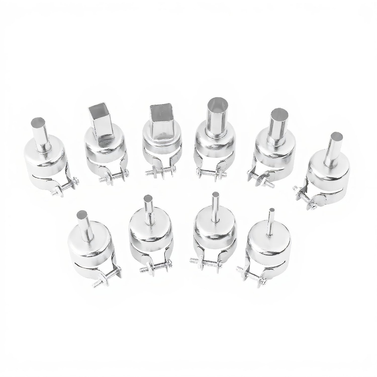 10-delige set heteluchtpistool sproeiers, universeel heteluchtpistool mondstuk, heteluchtpistool voor hete lucht, soldeerstation, reparatiegereedschap