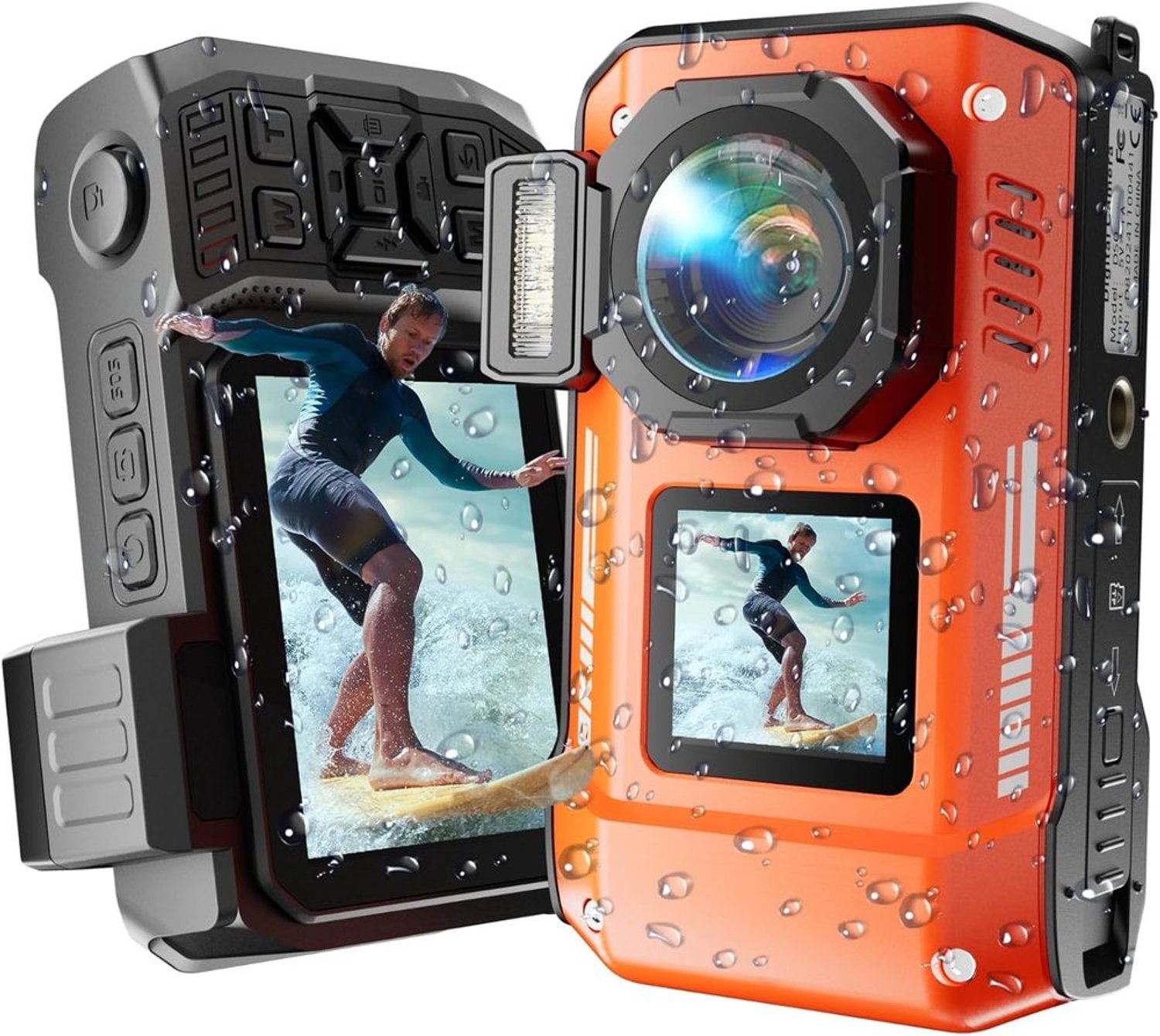 Onderwatercamera met Dubbel Scherm en 8K Resolutie