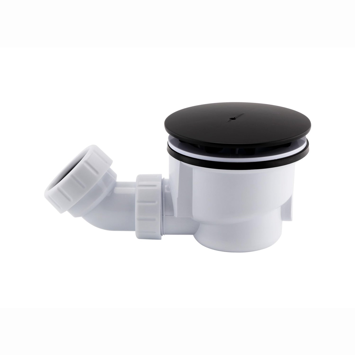 Snelle Afvoer voor Douche, Mat Zwarte Afwerking 90mm