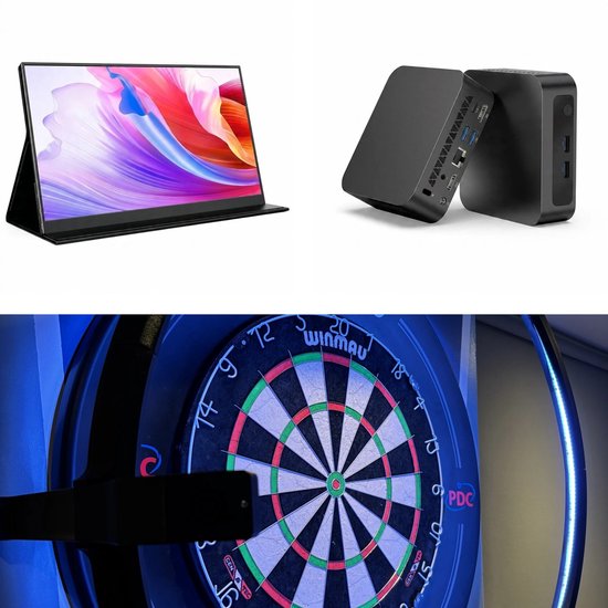 Dartscoreshop.nl - AutoDarts - Complete Starterset - Inclusief LED Ring + Mini PC + Touchscreen 15.6" — afbeelding 4