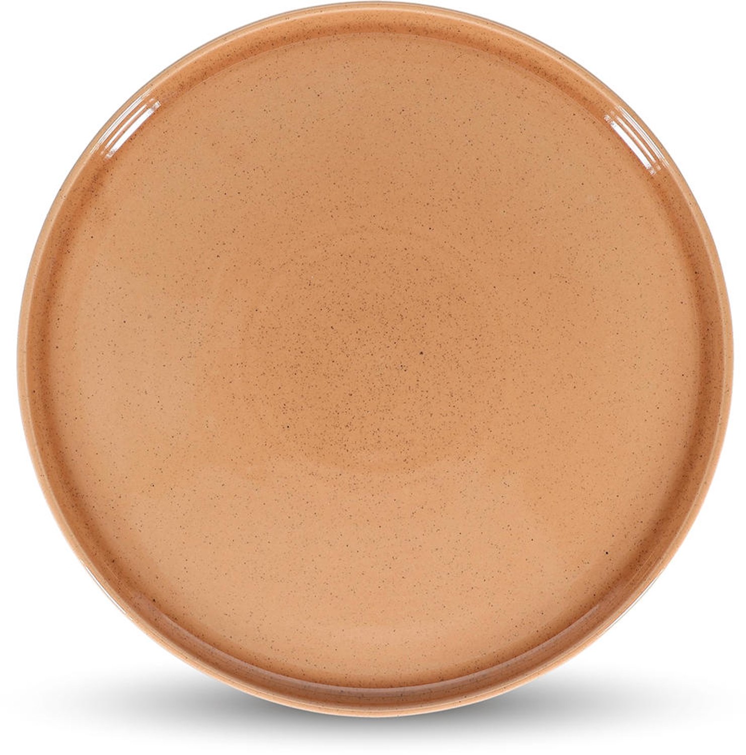 Fameilleur plat bord 33cm peach zachtroze set van 2 - stenen eetbord en dinerbord, voor ontbijt, lunch, diner en hoofdgerecht, vaatwasser- en magnetronbestendig, voedselveilig, servies voor thuis, restaurant en horeca, mooi als cadeau