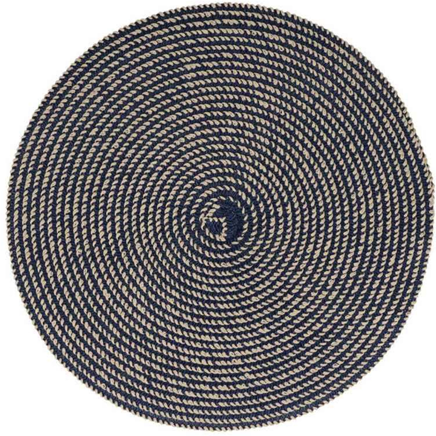 Fameilleur placemat 36cm geweven blauw Tabletop set van 4 - onderlegger voor de tafel, voor ontbijt, lunch en diner, servies voor thuis, restaurant en horeca, mooi als cadeau