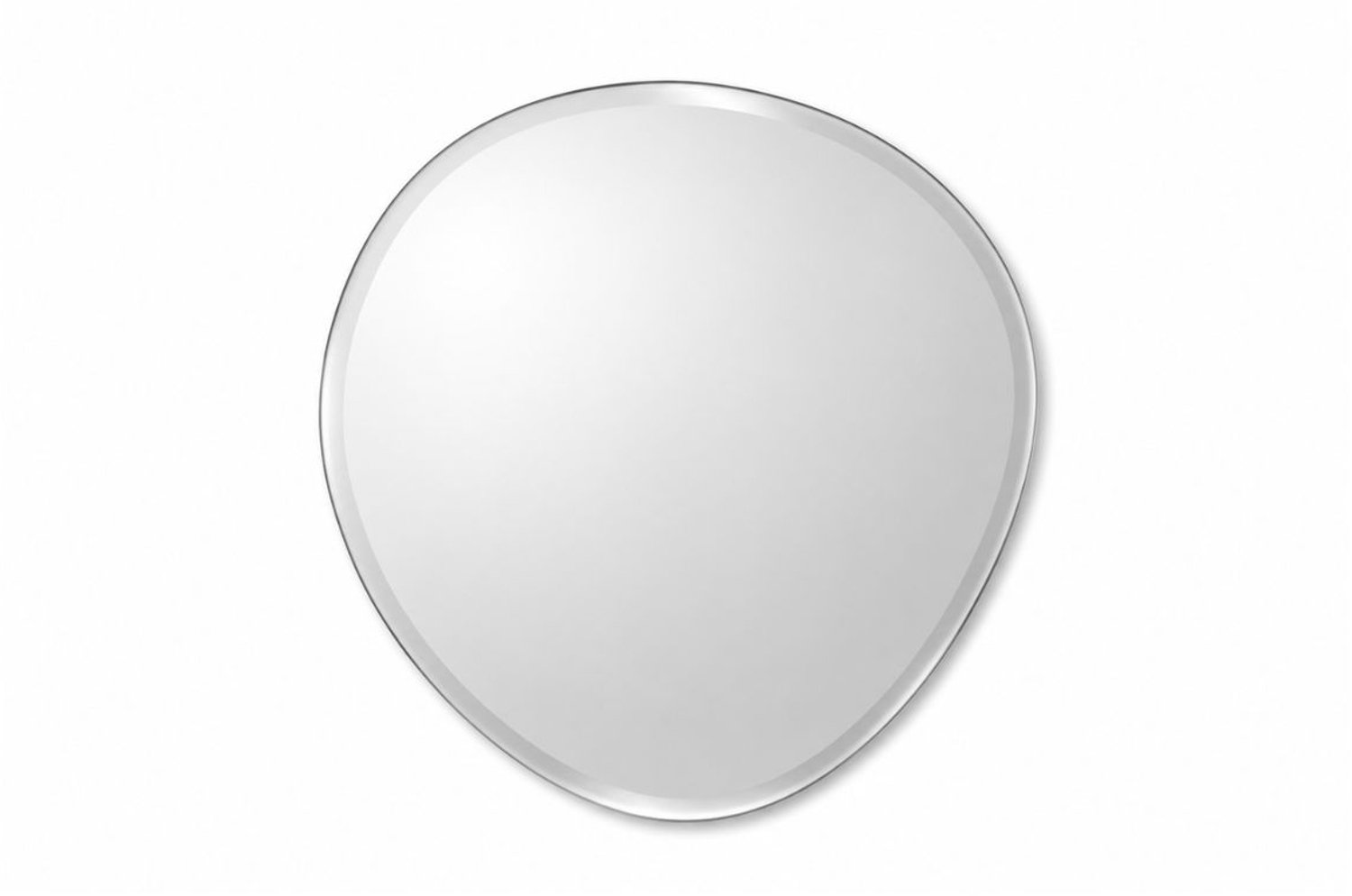 Fameilleur spiegel 50x41cm organic Mirra - glazen organische wandspiegel, voor hal, woonkamer, slaapkamer en badkamer, woondecoratie voor modern interieur, mooi als cadeau
