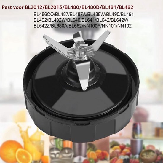 Reservemesbasis voor mixer, reserveonderdeel voor kruissnijmes, mixeraccessoires geschikt voor Nutri mixer 1000 W 1500 W — afbeelding 5