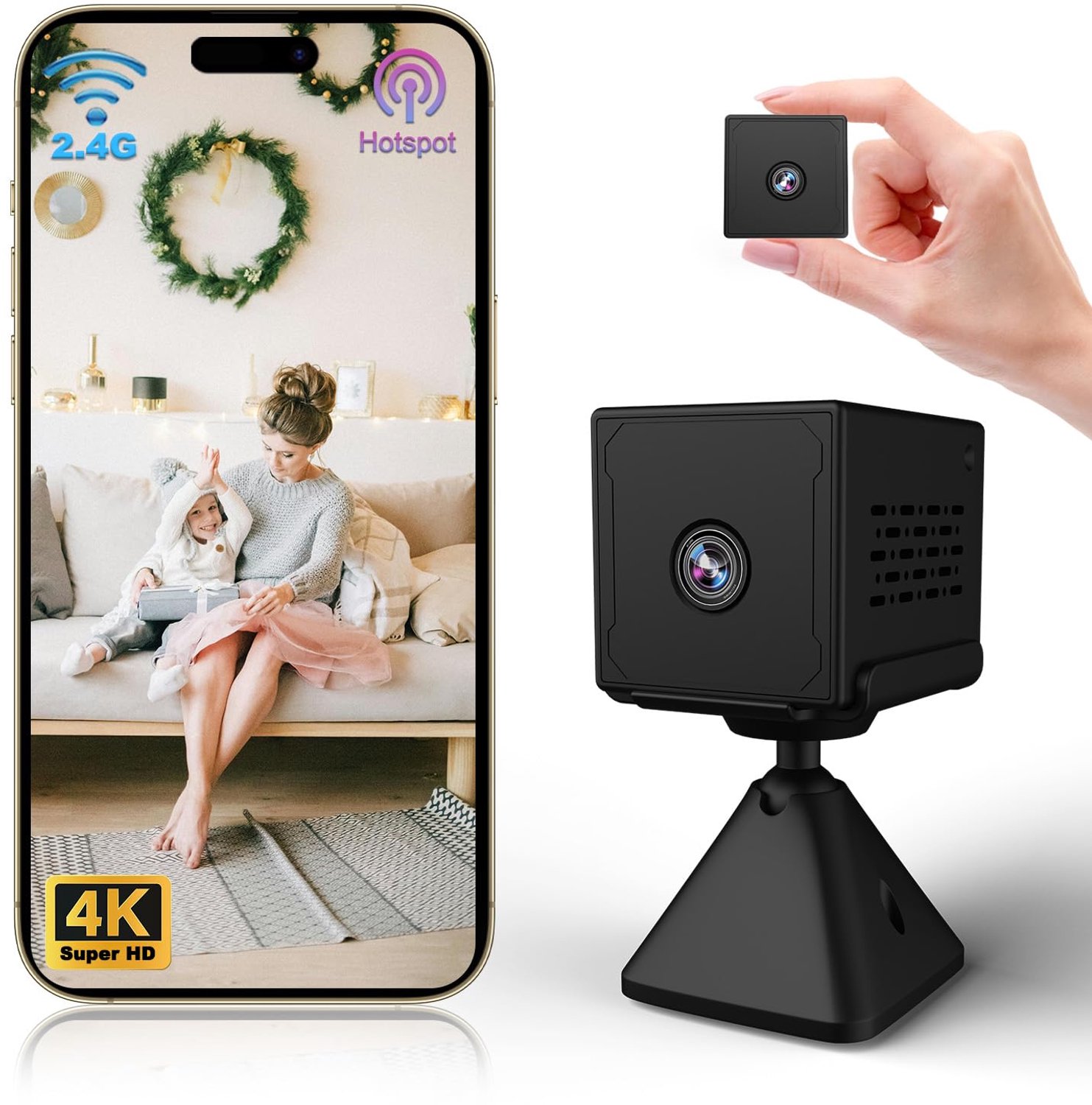 4K HD Verborgen Camera met Bewegingsdetectie