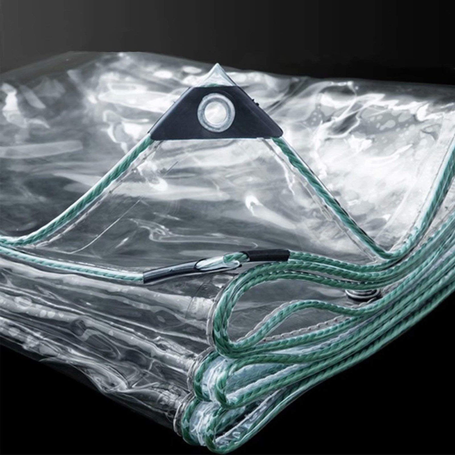Transparante Waterdichte Tarpaulin 1 x 2 m van 0.5 mm PVC