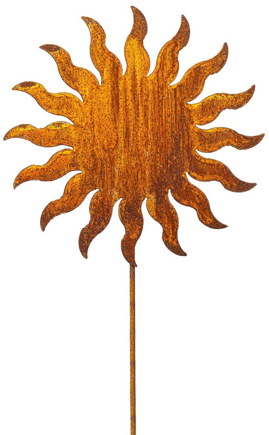 Tuinplug 'Zon' van Metaal met Patina Afwerking 60 cm