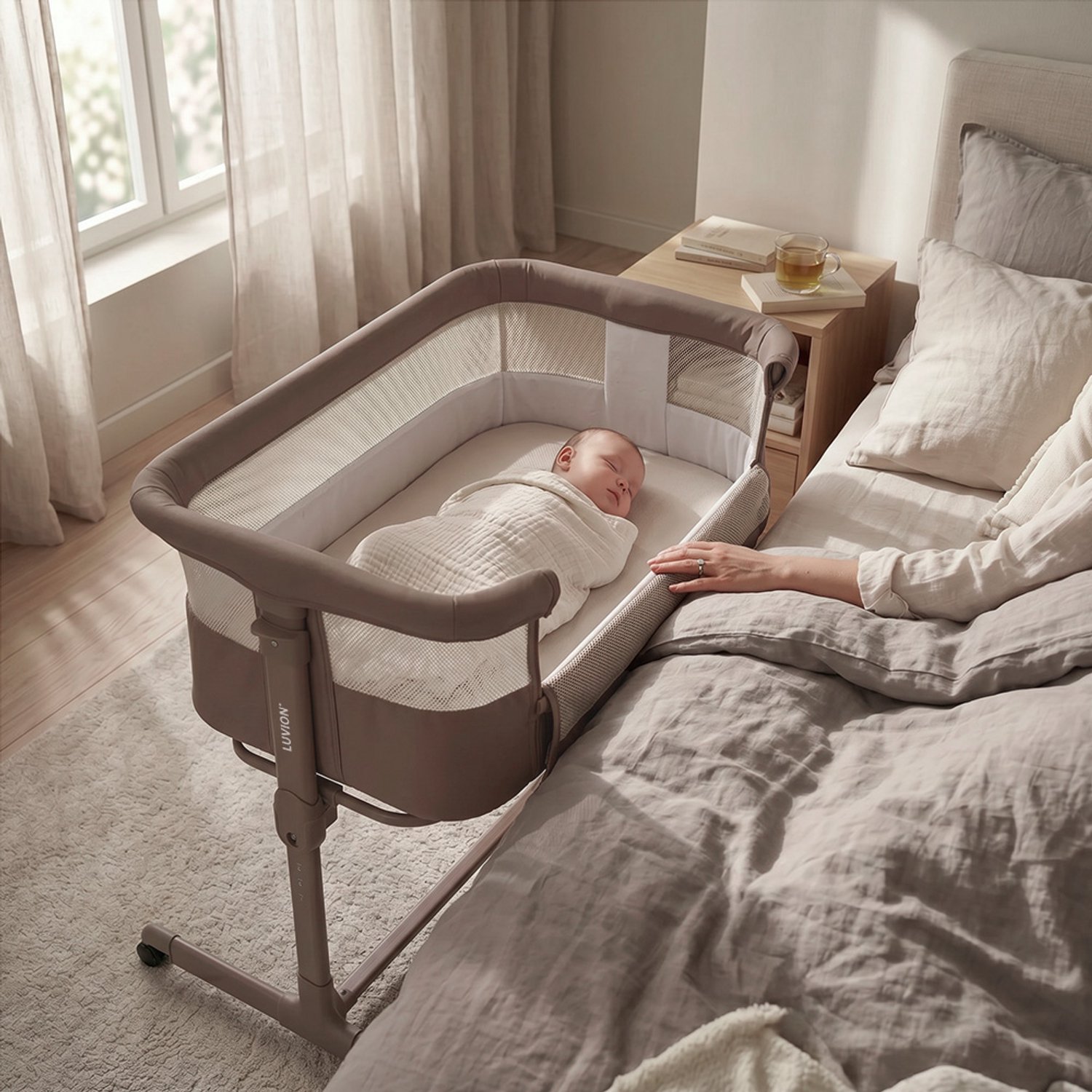 LUVION LUVION Mocha Walnut Co-Sleeper - afbeelding 2