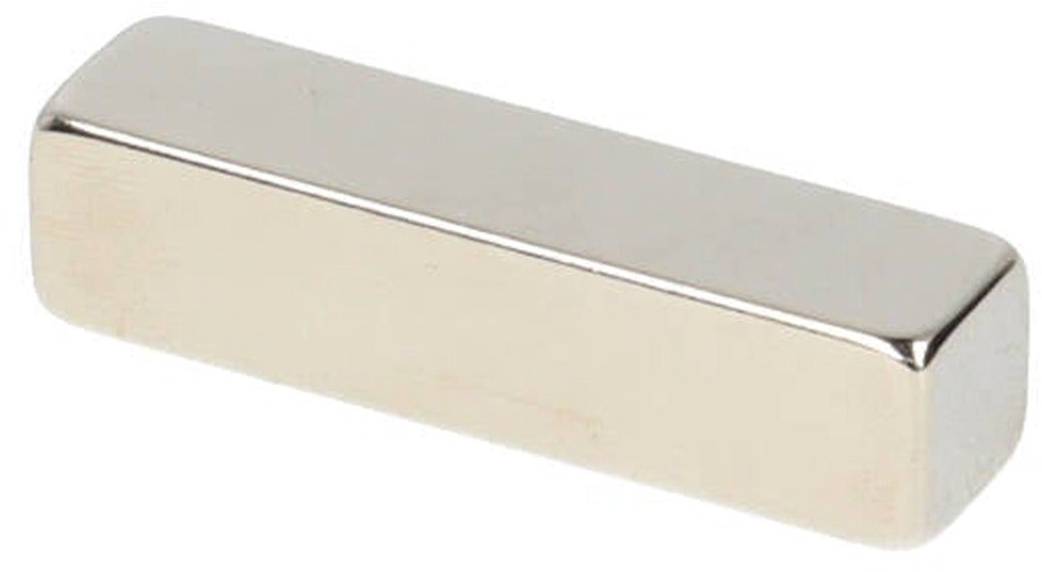 Neodymium Blokmagneet 40 x 10 x 10 mm N45 NiCuNi – 2 stuks