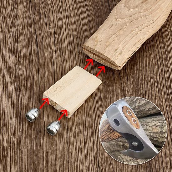 Veiligheid Ronde Handvat Wiggen - 28 Stuks voor Houtbewerking — afbeelding 2