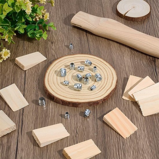 Veiligheid Ronde Handvat Wiggen - 28 Stuks voor Houtbewerking — afbeelding 3