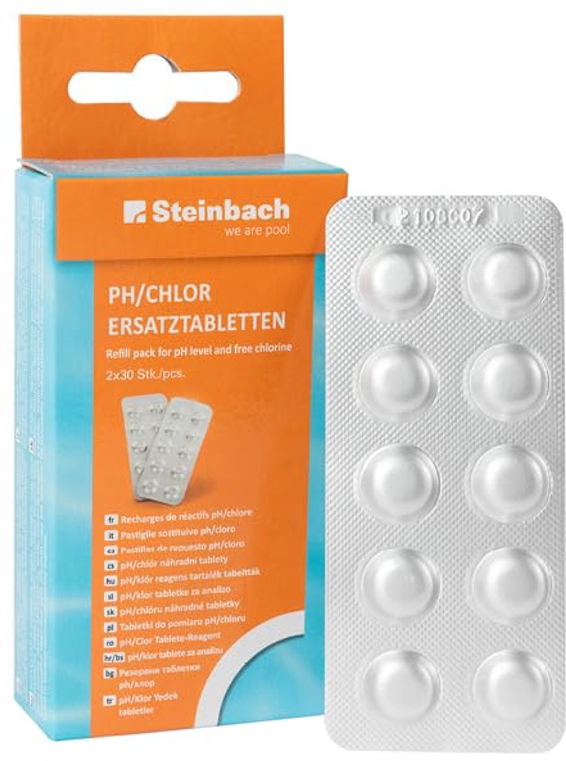 Vervangtabletten voor pH en Vrije Chloor - 60 Stuks