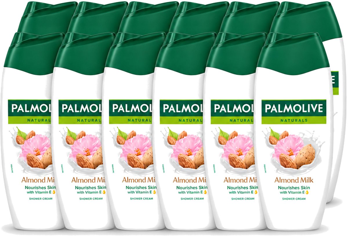 12 x Palmolive – Douchegel – Almond Milk – 250 ml - Voordeelverpakking - 12 stuks