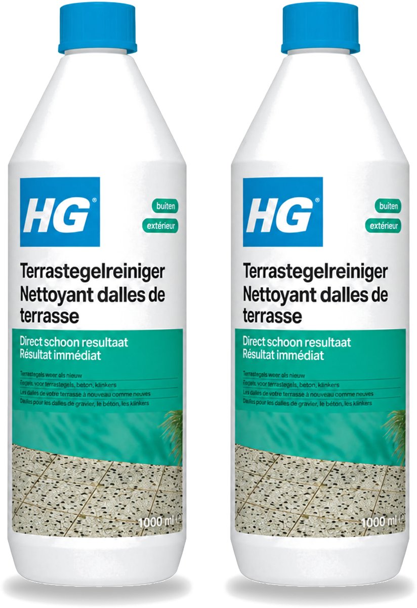 2 x HG - Terrastegelreiniger - 1 L - Voordeelverpakking - 2 stuks