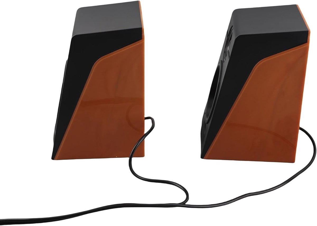 Kristalhelder Geluid, Hifi -desktopluidsprekers, Geniet van Diepe Bas voor Computers, Laptops, Telefoons met Eenvoudige Connectiviteit met 3,5 Mm Kabels, Volume -aanpassing