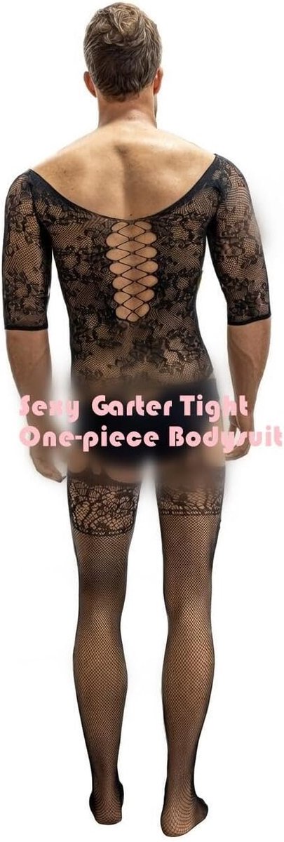 Mannen ondergoed sissy kleding party club rave gay outfits eendelig bodysuit shapewear bodystocking — afbeelding 2