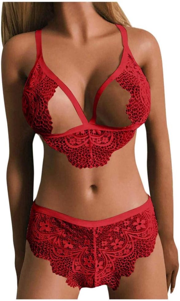 & ondergoed dames pure lingerie voor dames pure kanten bh sexy dames nachtjapon 2 stuks