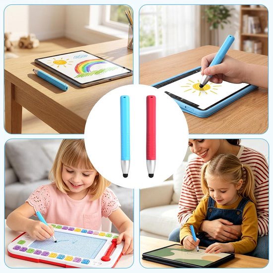 2 stuks mobiele telefoon pennen om te typen, tablet pen kinderen, touch pen — afbeelding 5