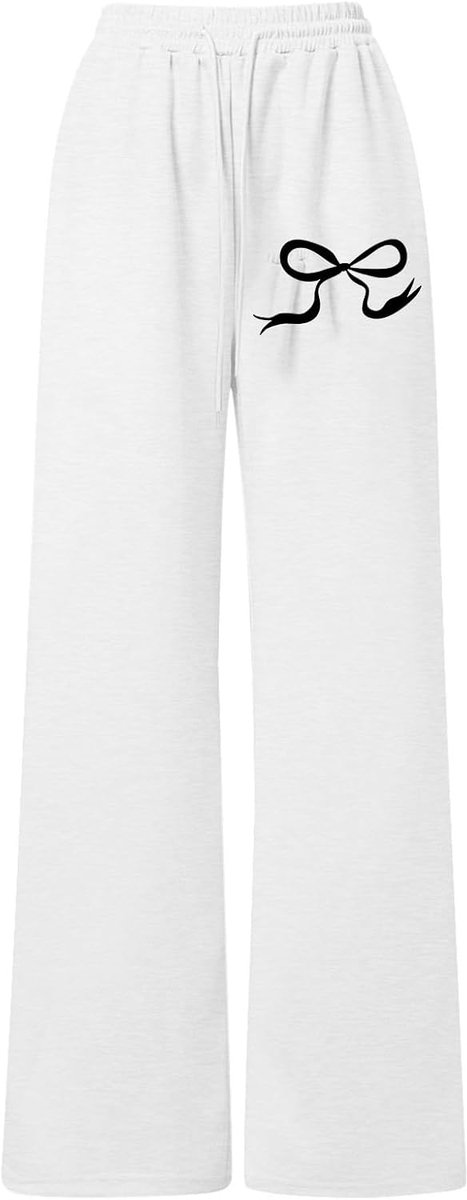 Lichte joggingbroek met trekkoord voor meisjes, rechte pasvorm, atletische stijl, casual, comfortabel en zacht, ideaal om te spelen en te ontspannen